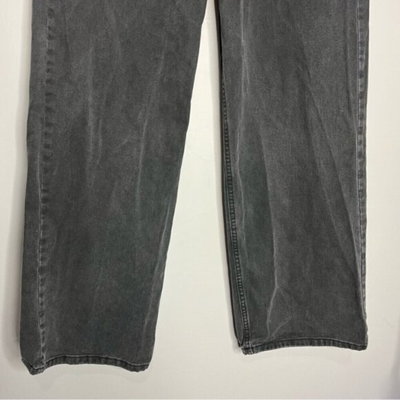 Refuge Denim High Waist Loose Fit Baggy Black Retro Jeans, size 5 - Picture 4 of 12